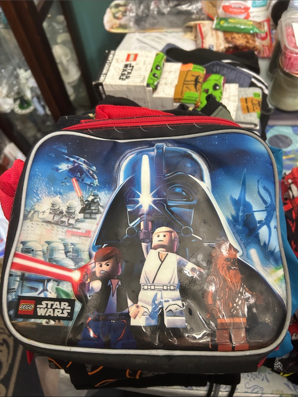 Star Wars Lego Lunch Bag - Blue, Red, Black